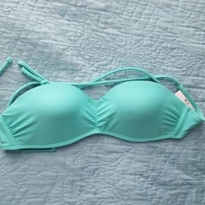 Mint green bikini top
